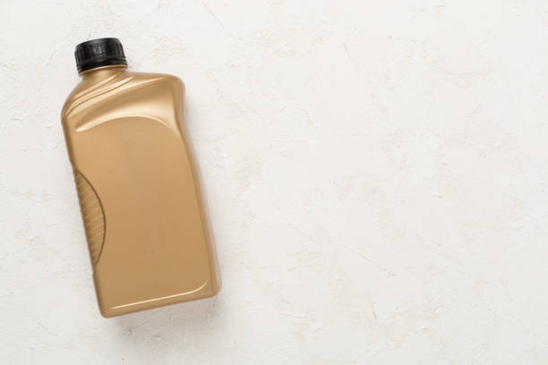 istock Machine oil on concrete background, top view 2175523190