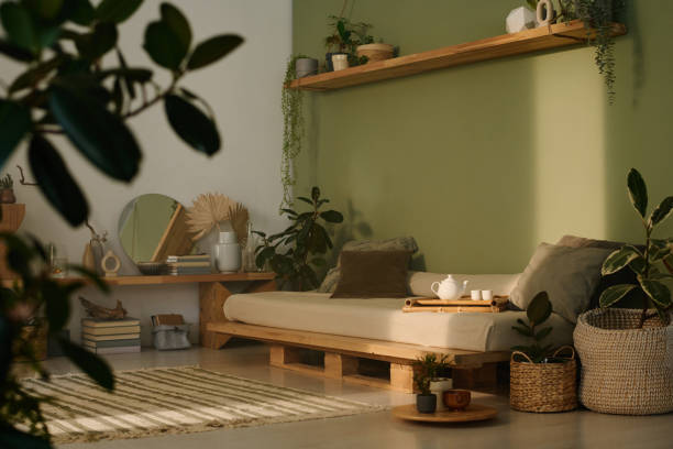 Wabi-sabi Living Room Interior