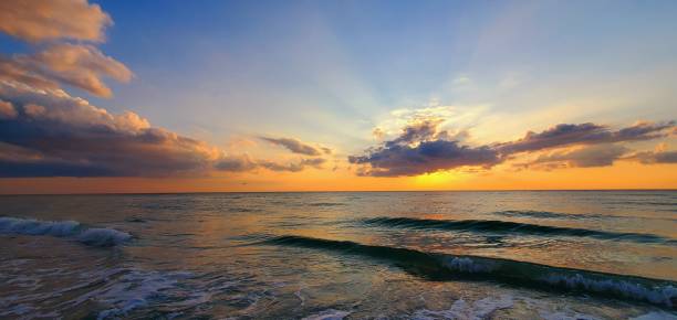 istock Waves in Sand, Beautiful Sunset, Clouds on the Beach August 2024 2175539066