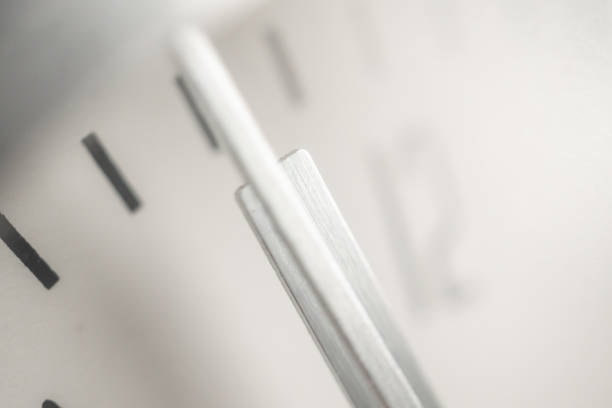 istock close up of silver metal clock 2175540840