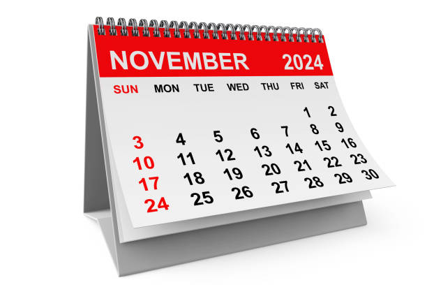 istock 2024 Year November Calendar. 3d rendering 2175550431