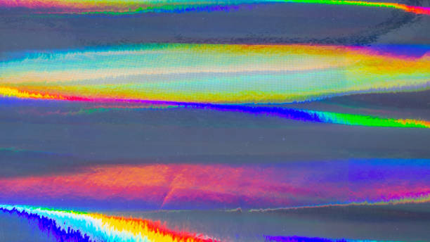istock Holographic rainbow foil iridescent texture abstract hologram panoramic background 2175554645