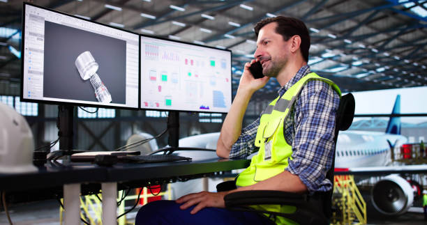 Aviation Safety Manager Calling On Phone