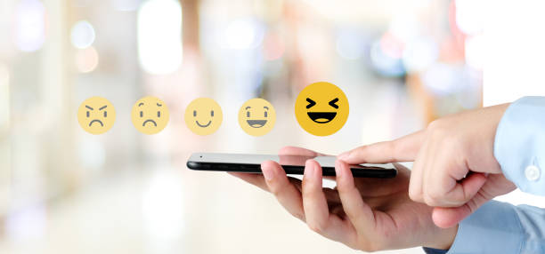 istock Customer Experience, A user give excellent rating to product and service experience on online application, Customer review for satisfaction feedback, Customer evaluate quality of service and product 2175558121