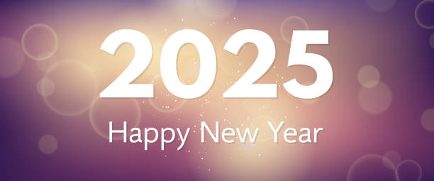 istock Happy new year 2025 inscription on blurred background 2175559362
