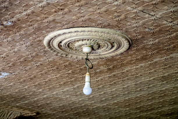 1900s pressed ceiling in Australian farm house