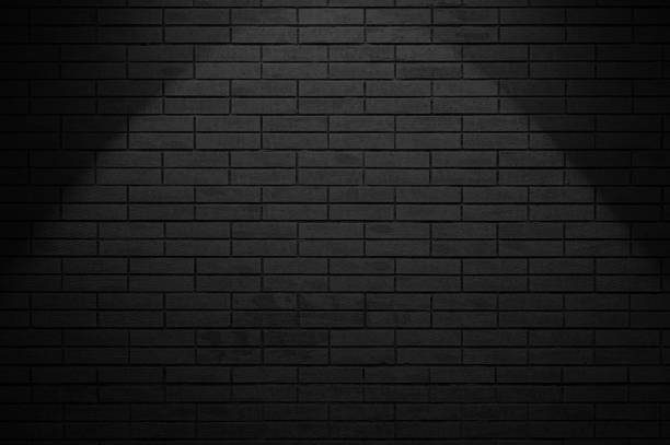 istock Grungy dark brick wall with spotlight 2175575152