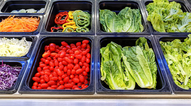 istock Colorful vegetable salad in buffet line 2175577711