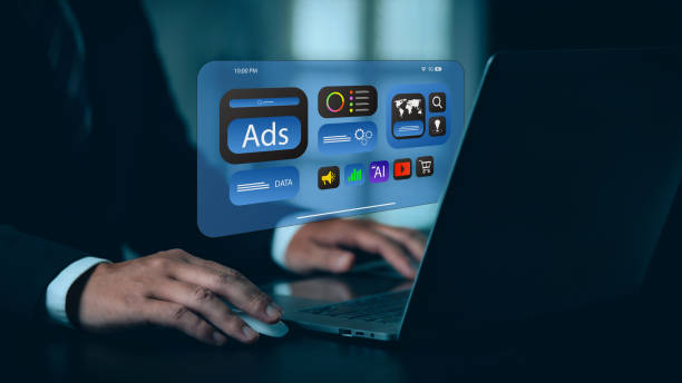istock Businessman using computer with online marketing concept, digital marketing analysis, brand analysis, advertising on website and social media. 2175584885