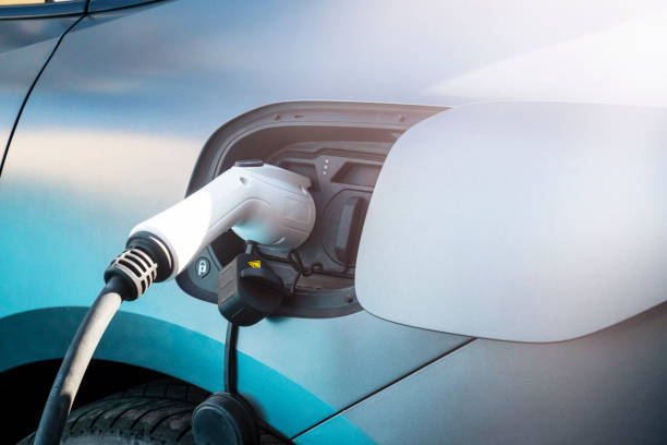 istock Charging an electric car, close-up. 2175587665