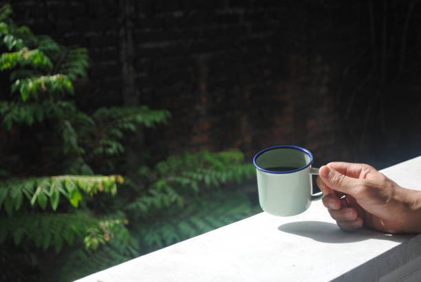 Coffee ritual in the morning.