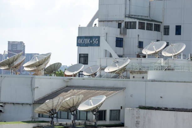 istock Television signal satellite dish in Guangzhou China 2175590783