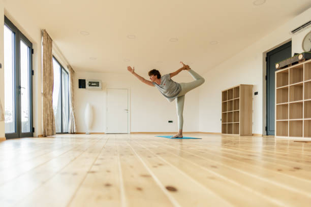 istock Woman doing yoga 2175592736