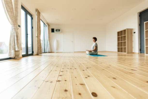istock Woman doing yoga 2175593147