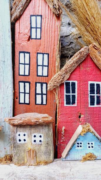 istock decorative handmade houses. souvenirs. 2175595901