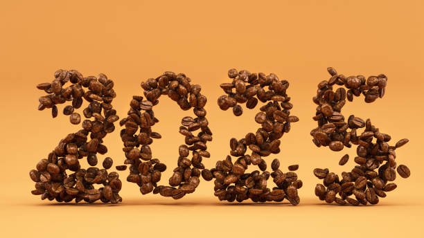 istock 2025 New Year Concept with Coffee Beans 2175596255
