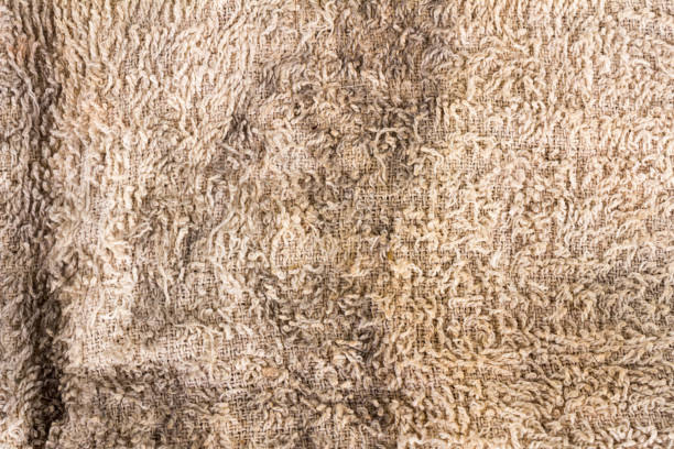 texture Dirty rag background fabric color white.