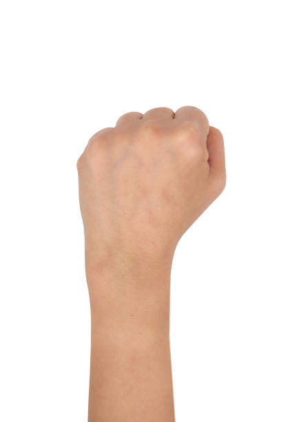 istock Women Fist On White Background 2175601964