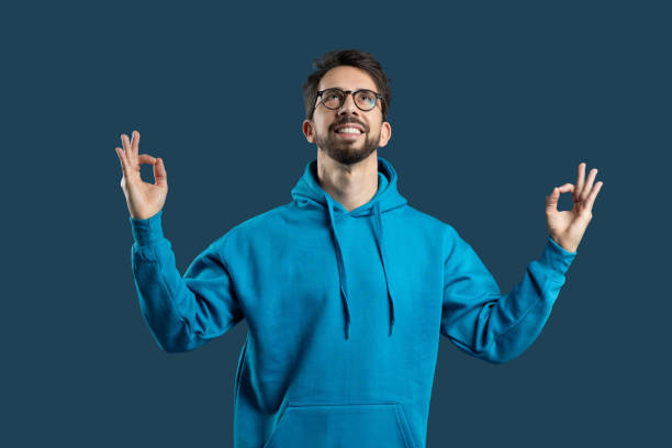 istock Person practicing mindfulness meditation in a calm indoor setting 2175614823