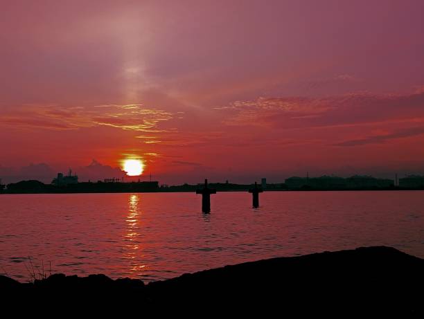 istock Beautiful sunset over the sea 2175616950