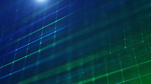 istock 4K Digital Cyberspace with Particles and Digital Data Network Connections. High Speed Connection and Data Analysis Technology Digital Abstract Background Concept. Seamless Loopoble 2175628878