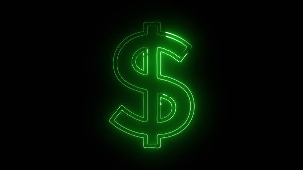 istock Dollar sign neon lighting 4K 2175628906