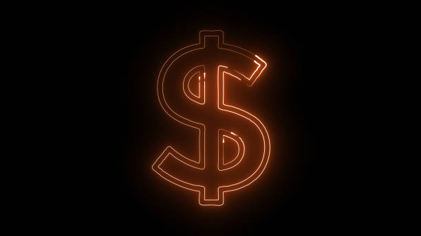 istock Dollar sign neon lighting 4K 2175628913
