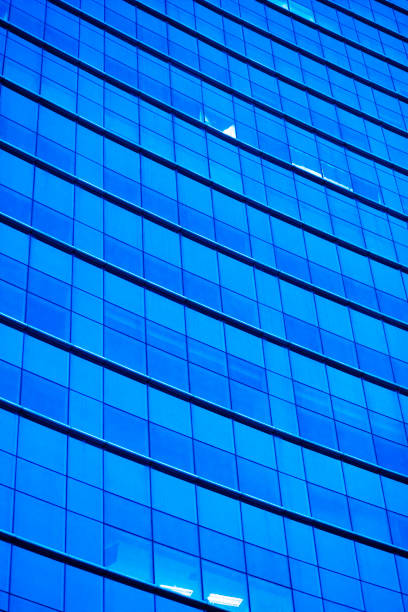 Windows  of  modern office building in Bangkok  Phaya Thai at Phahoyothin Rd