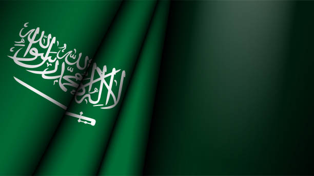 istock EPS10 Vector Patriotic background with Saudi Arabia flag colors. 2175631192