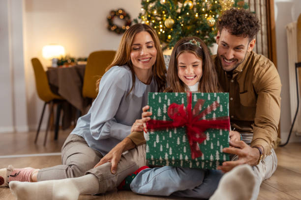 istock Gift-giving and family bonding on Christmas 2175640206
