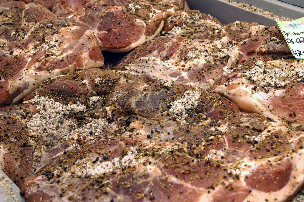 Speck Ham Alto Adige in Italy smoking and curing
