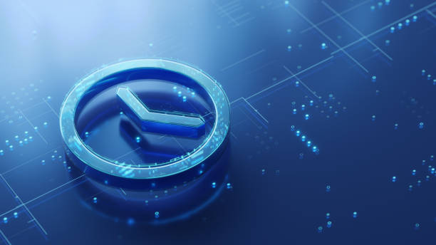istock Clock 3d symbol on the glossy futuristic surface with abstract glowing dots and lines 2175646011