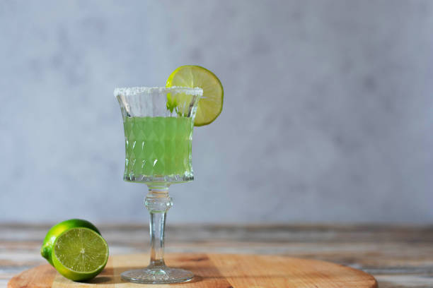 istock Elegant Lime Margarita with Salt Rim 2175647942