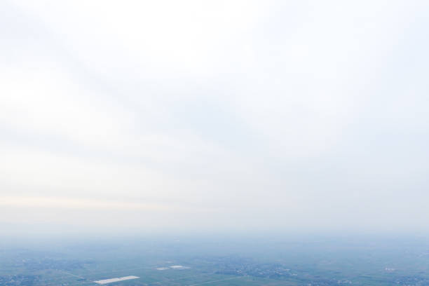 Aerial View Of Plain Skyline,China,Asia.
