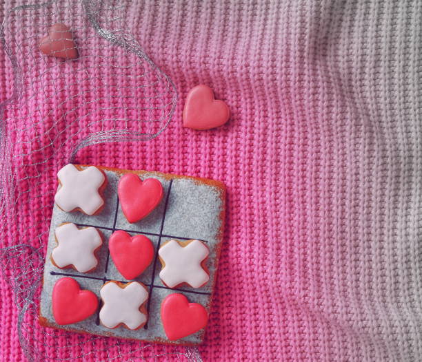 istock Valentine's Day Cookies Backdrop, Top view. Romance Decoration. Web Banner 2175653912