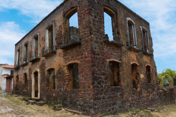 istock Ruins of an old house. 2175657778