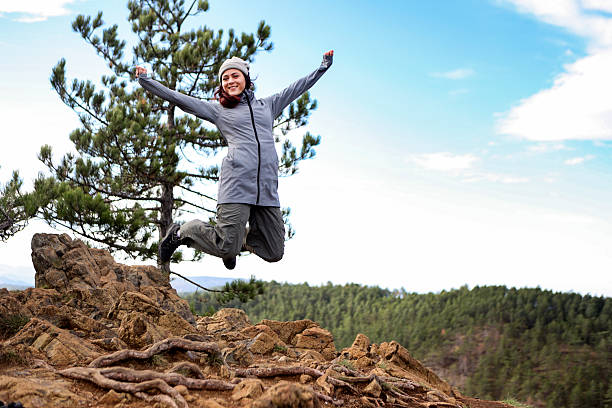istock Young woman jumping 2175663891