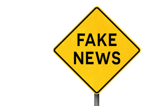 istock Fake News Warning Sign Isolated on White 2175665096