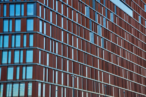 istock Modern Office Building with Geometric Glass Facade 2175666138
