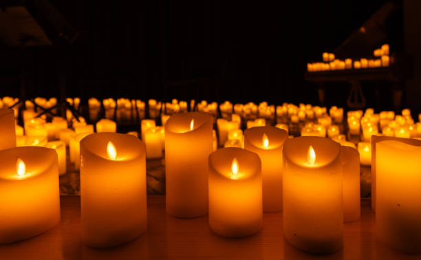istock candles on the concert stage background 2175668111