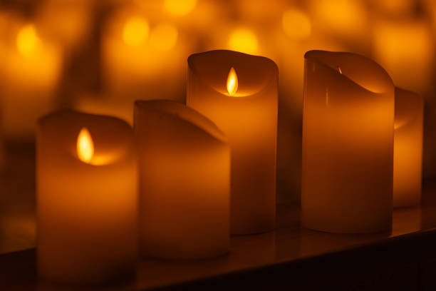 istock candles on the concert stage background 2175668153