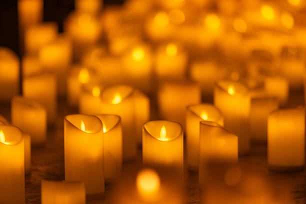 istock candles on the concert stage background 2175668163