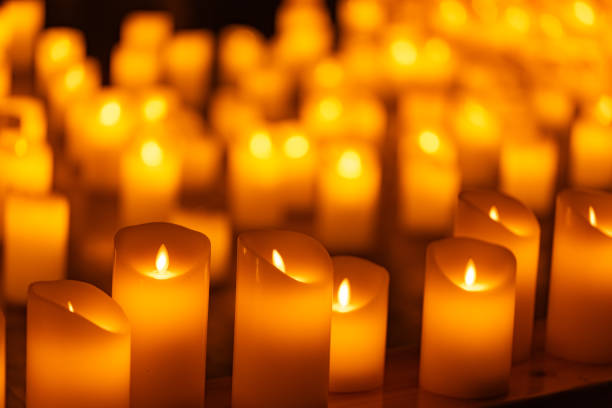istock candles on the concert stage background 2175668195