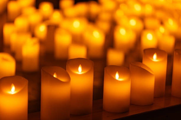 istock candles on the concert stage background 2175668207