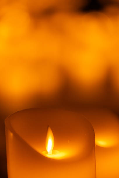candles on the concert stage background for design purpose