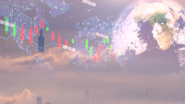 istock Global Market Trends Over Taipei Skyline. 2175671150