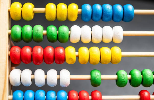 istock Colorful Wooden Abacus: An Educational Tool for Teaching Arithmetic and Counting Skills to Young Children and Toddlers in a Classroom Setting 2175679377
