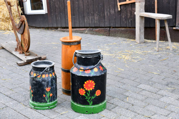 With old milk you can use a butter churn