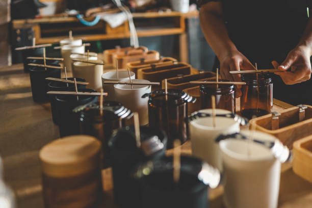 istock The process of making candles in the workshop 2175690337
