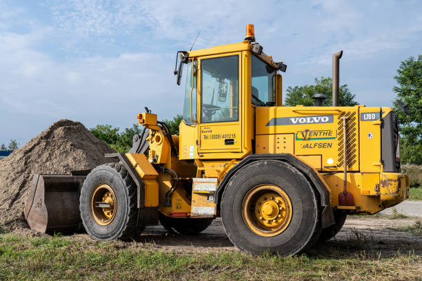 Kampen, Netherlands - September 4, 2024: Van Lenthe Dalfsen Volvo L70D wheel loader